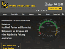 Tablet Screenshot of primeproductsinc.com